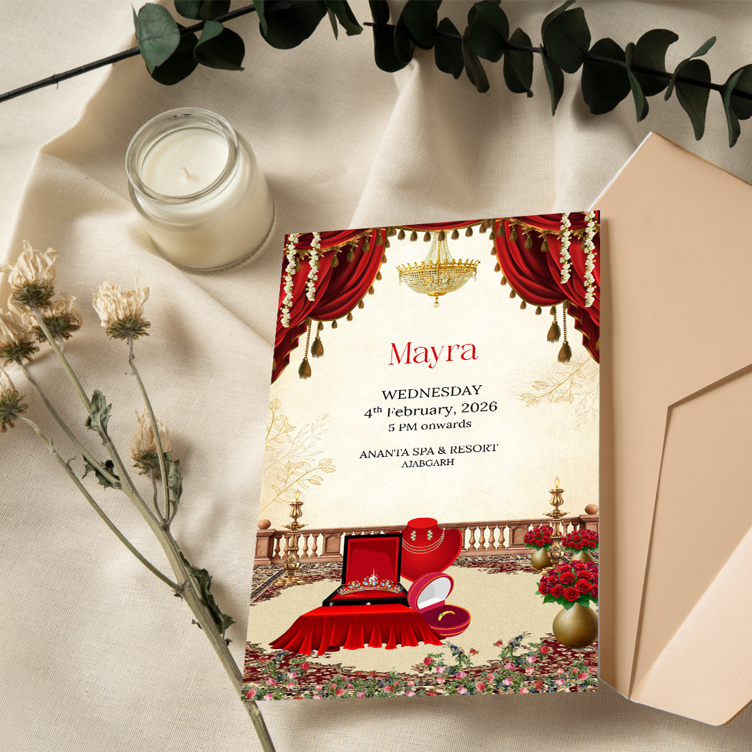 Palace wedding invitation cards