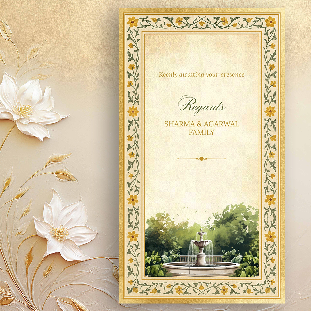 Sikh wedding invitation