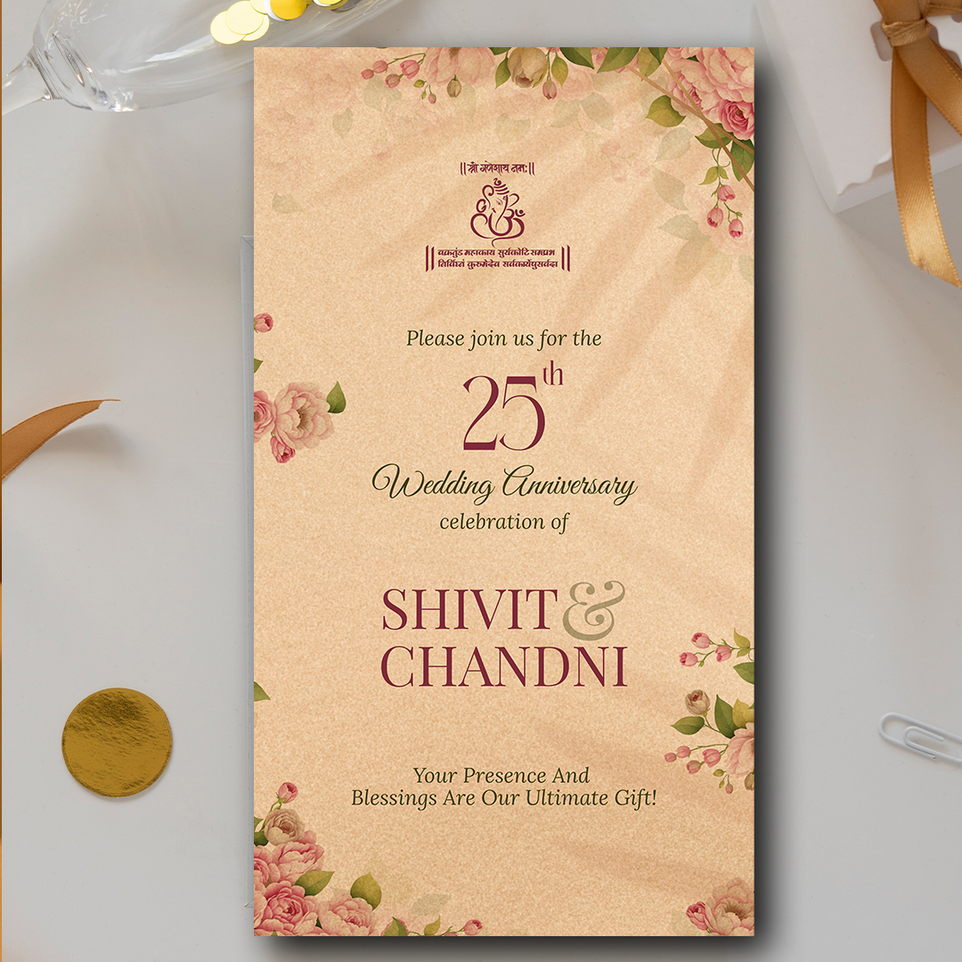 Golden Jubilee 50th Anniversary Invitation