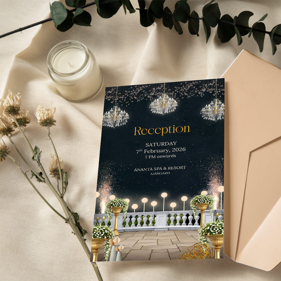 Palace wedding invitation cards