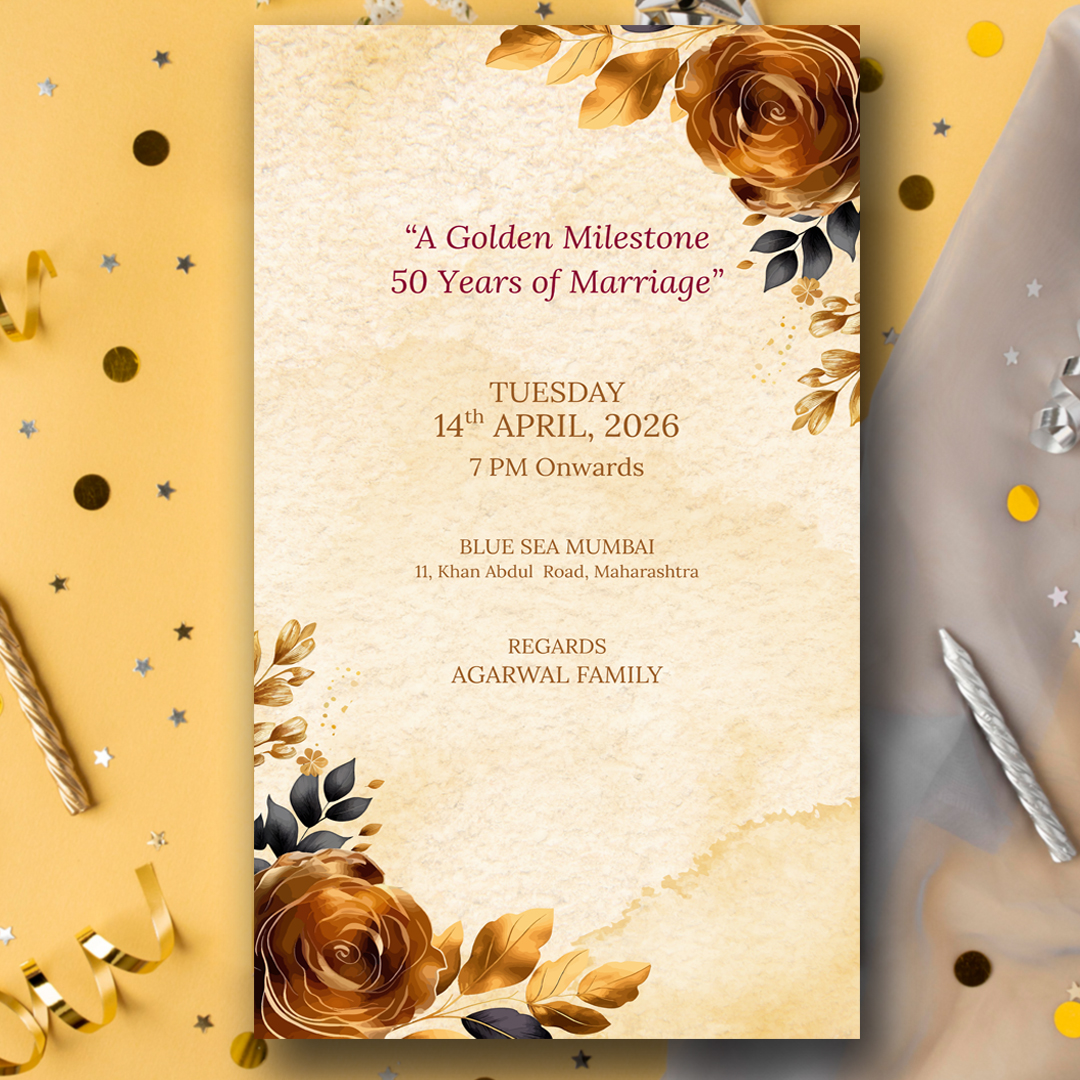 Verdant Vows Anniversary Card