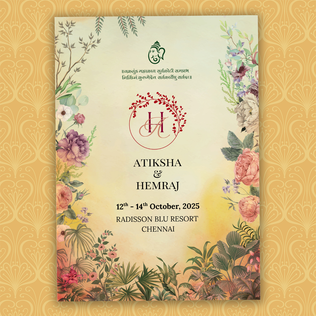 Elegant Pastel Wedding Invitation