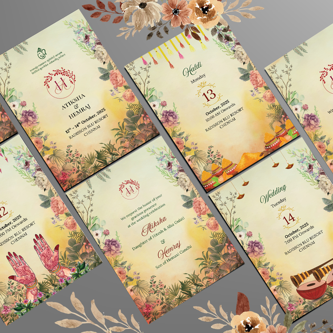 Elegant Pastel Wedding Invitation